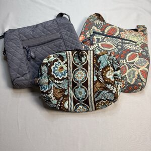 Vera Bradley Crossbody Bags & Cosmetic Bag Lot Floral & Solid Quilted Casual